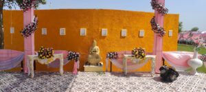 best outdoor wedding venue farmhouse near me ac rooms marriage garden haldi mehndi birthday anniversary reception prewedding shoot